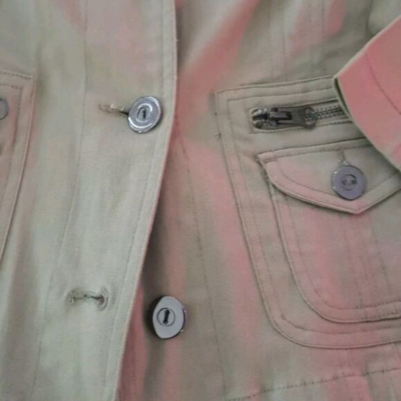 KHAKI Womens Fashion Jacket Size Small - Picture 7 of 7